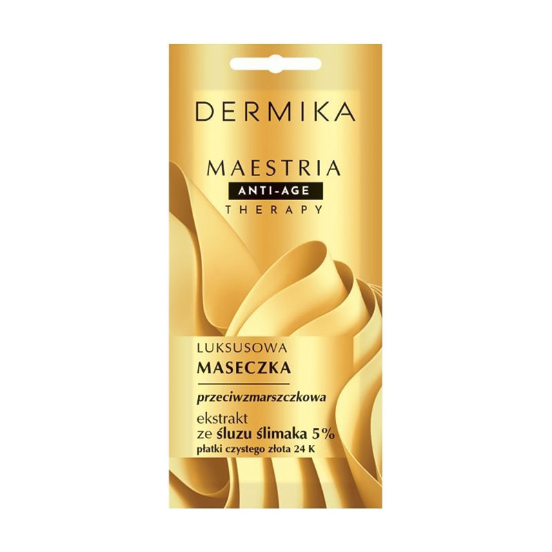 Маска для обличчя Dermika Maestria Anti-Age Therapy проти зморщок, з екстрактом слизу равлика 5%, 7 г